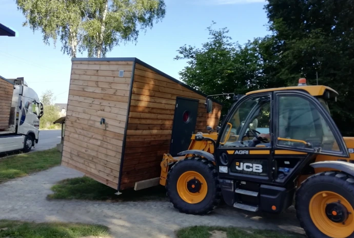 cabane voyageur à vélo, pose facile
