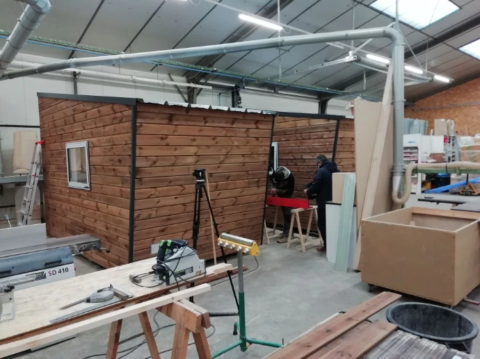 fabrication cabane étape